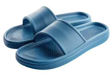 Blue Comfort Slides Cushioned Footwear for Home Spa Pool and Beach Fashion Foot Relax Footwear