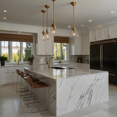 Luxurious Home Kitchens with Timeless White Elegance