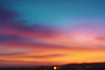 Blurry sunset sky, soft colors (1)