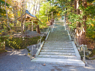 The Chitose Shrine is a Shinto shrine located in Chitose town, Japan. Sited in Aoba Park near New...