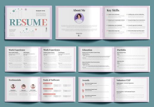 Resume Booklet Template
