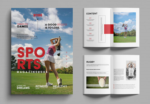 Sports Magazine Layout