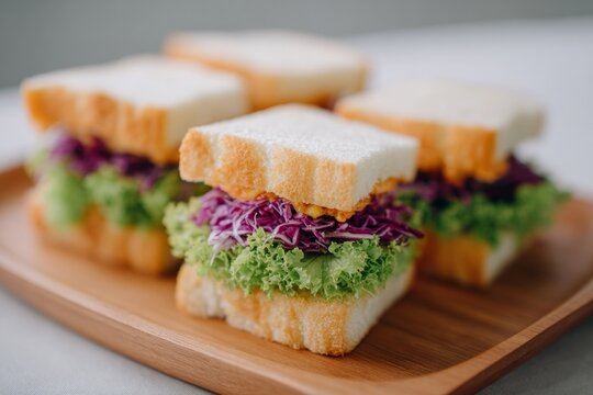 Crisp rainbow slaw sandwiches merge picnic nostalgia with Samurai film fest flair, ideal for National Vegetarian Day celebrations