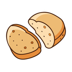 vector illustration of a bread