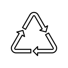 Recycle icon vector design templates simple and modern concept, isolated on white background