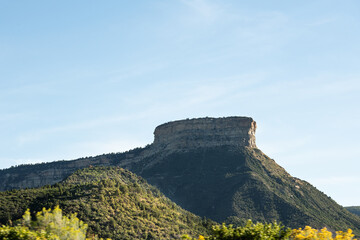 A butte near the entrance of Mesa Verde National Park