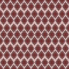 Design of fabric pattern with square pattern and line pattern