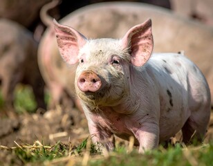 Piglet in a Field.