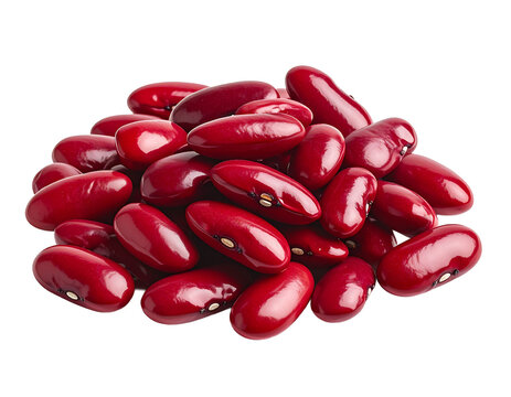 Red bean isolated on transparent
