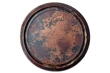 Rusted Metal Lid Abstract Texture Metallic Background Corrosion Detail Old Surface Patina Design