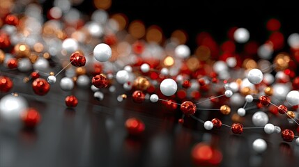 Red numbered balls soar through the air, creating an exciting display against a dark backdrop that captivates attention