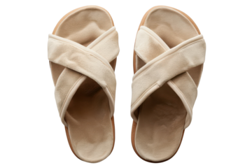 Stylish cross sandals comfort footwear beige slip ons elegant design casual summer shoes fashion