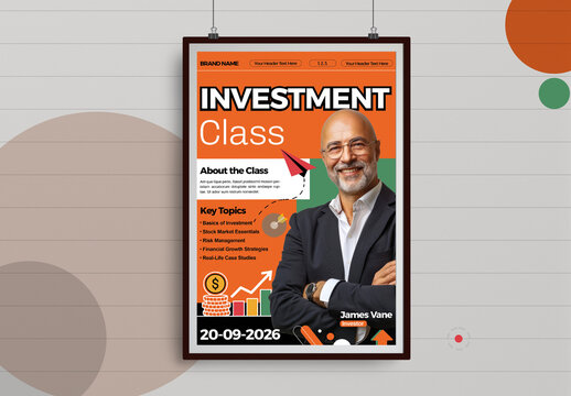 Minimalist Investment Class Flyer Layout