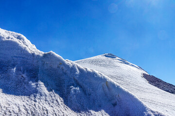 The scenic views of Mount Ararat, with an elevation of 5,137 m (16,854 ft), also known as Masis or Mount Ağrı, is a snow-capped and dormant compound volcano in Turkey. 