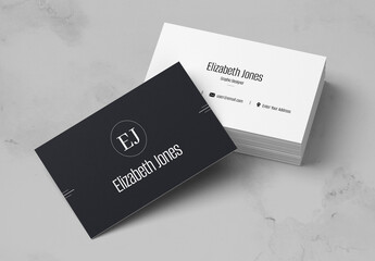 Business Card Template Layout