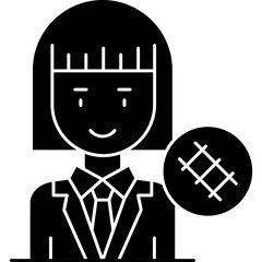 Stewardes Icon Vector Element