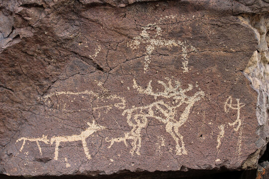 Rock paintings from the Gokturk period are found in the Bayanhongor province of Mongolia. The Gurvan Mandal rocks contain images of animals unique to the region, such as deer, camels, and sheep.