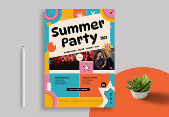 Party Flyer Design Layout