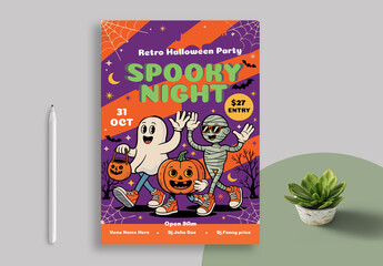 Spooky Night Party Flyer Layout