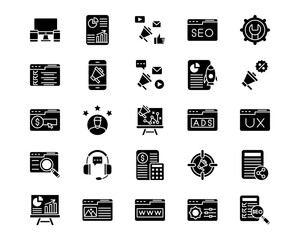 Marketing Line Vector Icons