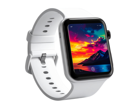 mobile phone with blue screen