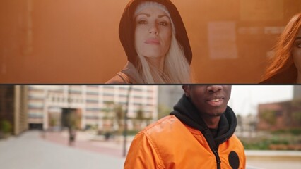 Multiscreen Horizontal Transitions -2 Split Screen