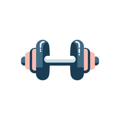 Colorful illustration of a dumbbell symbolizing fitness, exercise, and health awareness