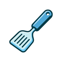Colorful kitchen spatula with a sleek design, ideal for cooking and baking tasks