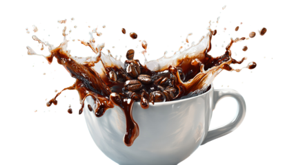 A coffee mug with The Great Wave off Kanagawa design, giving a traditional Japanese aesthetic