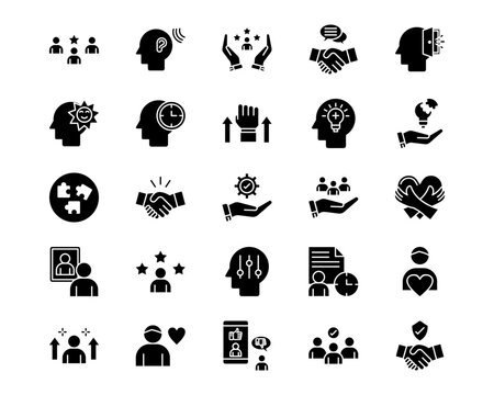 Personality Traits Line Vector Icons