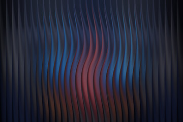 Abstract wavy lines with red and blue colors in the center