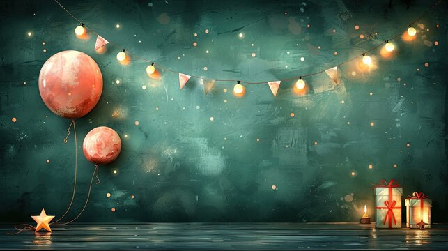 Colorful Balloons and Festive Decorations for Celebrations and Events