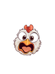 Vector illustration whimsical little chick in playful pose