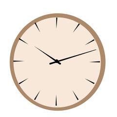 Round wall clock in modern office interior
