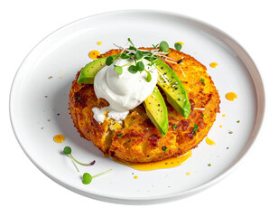  Modern Presentation of Navajo Fry Bread with Contemporary Garnishes