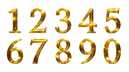 Golden Numbers from 0 to 9 