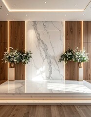 Elegant wedding ceremony space