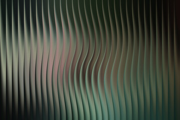 Abstract wavy vertical lines with a metallic sheen and subtle color shifts