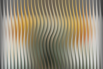 Abstract wavy vertical lines with yellow and gray gradient effect
