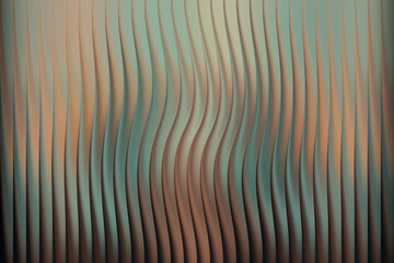Abstract wavy vertical lines with a soft gradient of colors