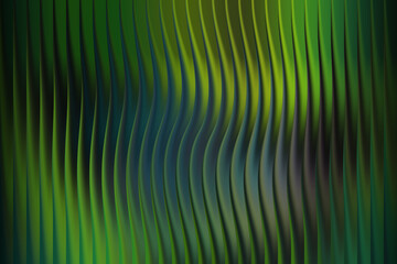 Abstract wavy green and blue textured background with vertical lines