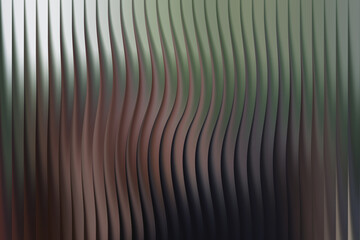 Obraz premium Abstract wavy vertical lines with metallic sheen and soft lighting
