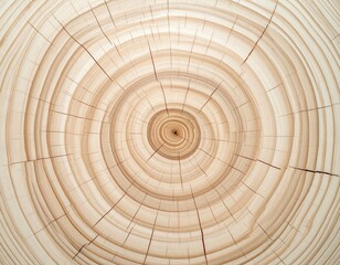 Close-up of light-colored wood rings