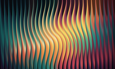 Abstract wavy lines with vibrant gradient colors, futuristic background