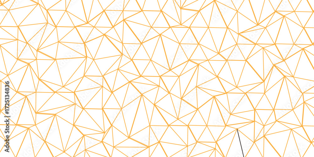 Poster abstract of simple golden line triangle pattern geometric background. seamless geometric polygonal r