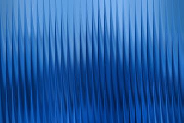 Abstract blue metallic background with vertical lines and shadows