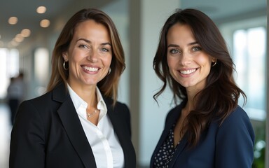 two business women in office. High quality