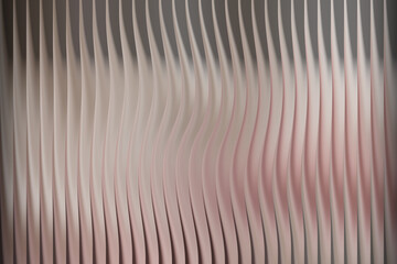 Abstract wavy vertical lines with soft pink and gray tones