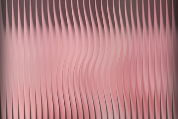 Abstract pink wavy vertical lines background with soft gradient