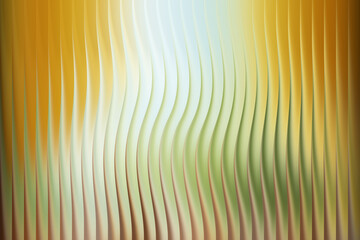 Abstract wavy vertical lines with a gradient of yellow, green, and white